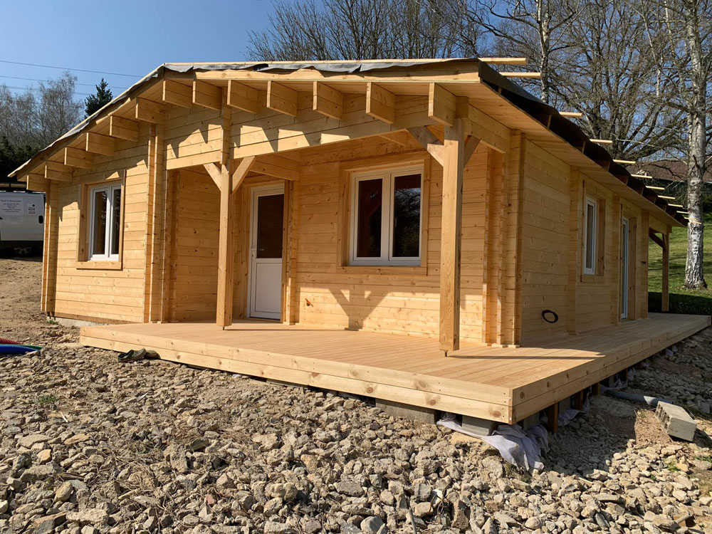 chalet en bois habitable 