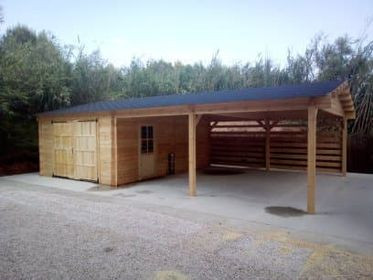 garage en Bois